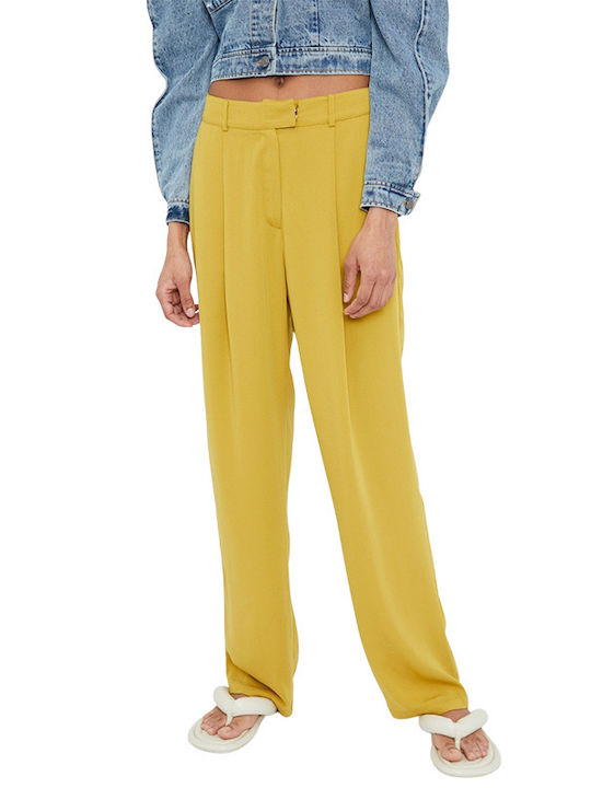 Wild Pony Crepe Long Women's Yellow Suit