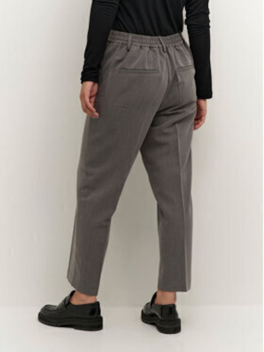 Kaffe Women's Fabric Trousers Relaxed Fit Gray