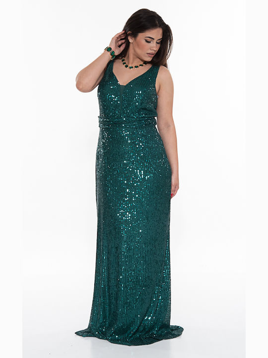 Korinas Fashion Maxi Rochie de Seară Emerald