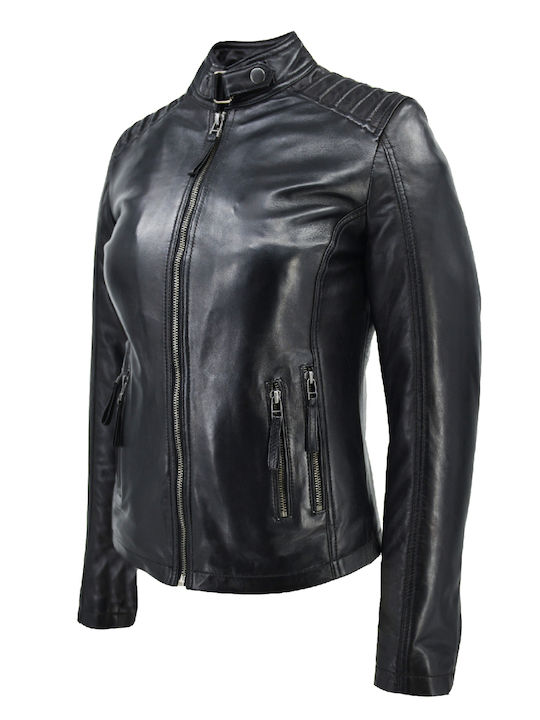 Damen Bikerjacke Schwarz
