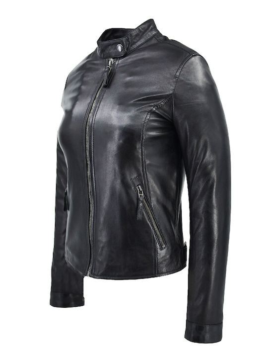 Damen Bikerjacke Schwarz