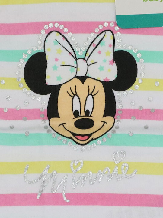 Disney Kids Blouse Short Sleeve Yellow Baby Minnie Mouse