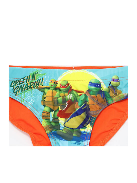 Nickelodeon Ninja Turtles Παιδικό Μαγιό Σλιπ Γαλάζιο