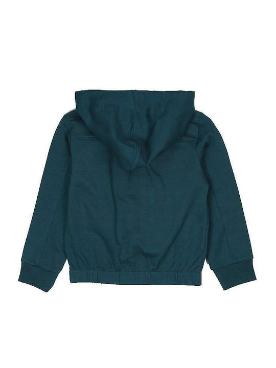 Boboli Cardigan pentru copii din material frotirat Green Jacket