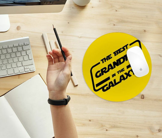Koupakoupa Padea Pentru Mouse Best Grandma In Galaxy (200mm) Galben KP_6571_MOUSEPAD-ROUND