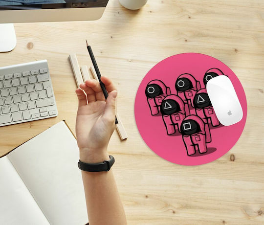 Koupakoupa Padea Pentru Mouse Squid Game Among Us Rotund 200mm Fuchsia KP_9093_MOUSEPAD-ROUND