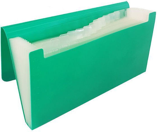 Logigraf Ντοσιέ Acordeon pentru Hârtie A4 Verde Basic 1buc