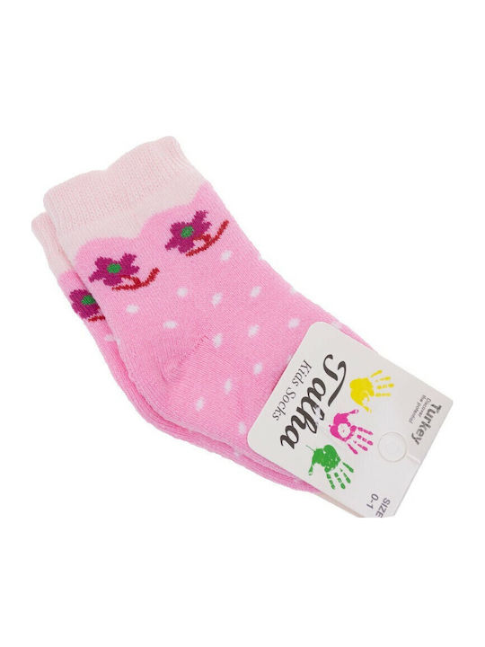 Talha Kindersocken Kniehohe Rosa
