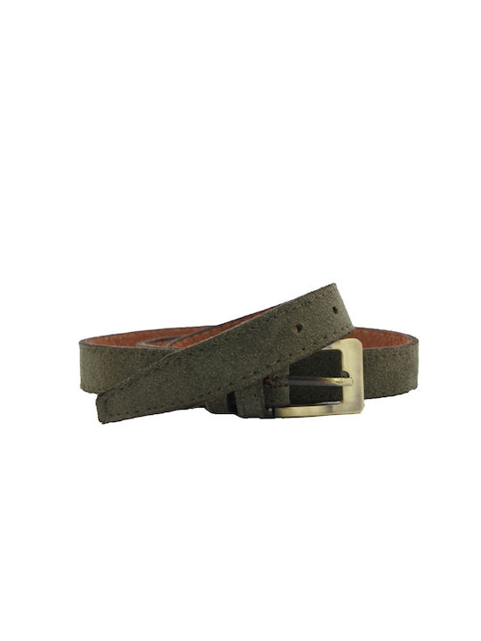 Leather Lab Leather Women's Belt Khaki