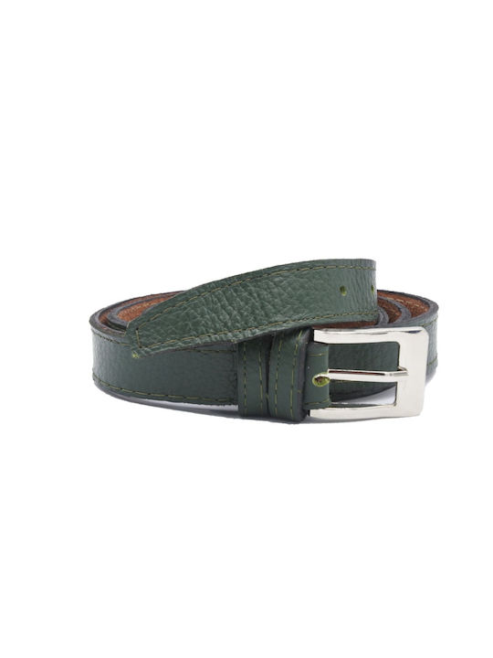 Leather Lab Leather Women's Belt Green