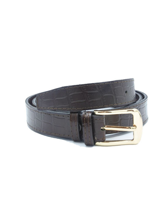 Leather Lab Leather Women's Belt Brown