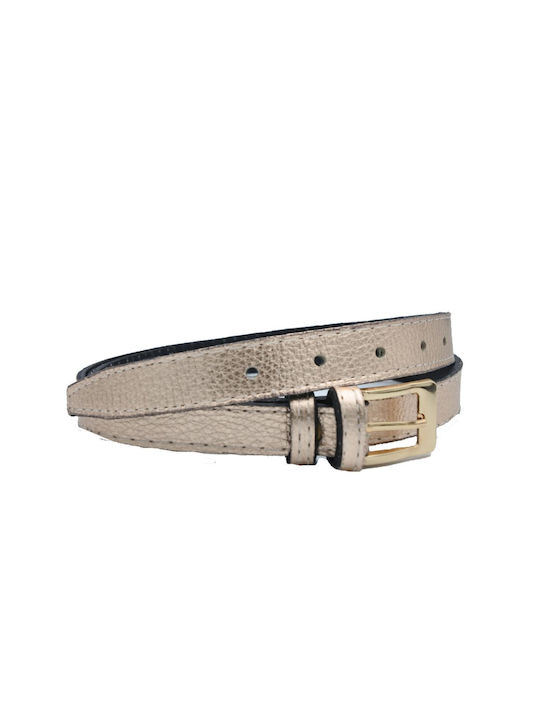 Leather Lab Leather Women's Belt Gold