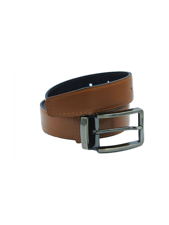 Leather Lab Men's Leather Belt Tabac Brown