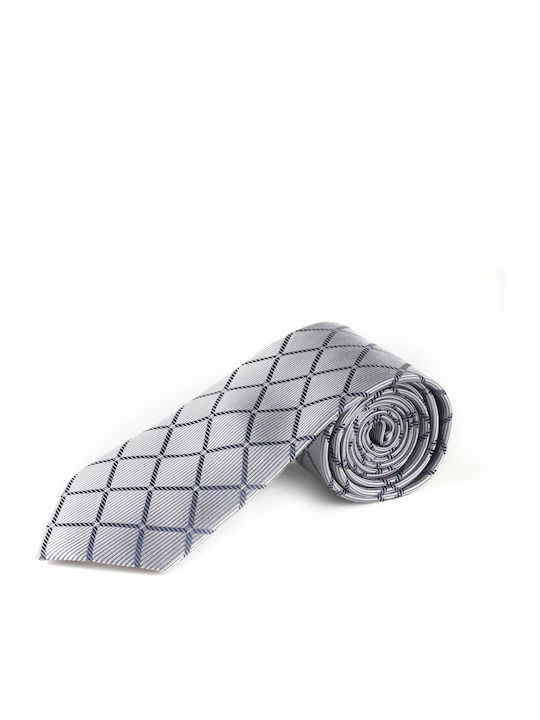 Silk Men's Tie Printed Gray