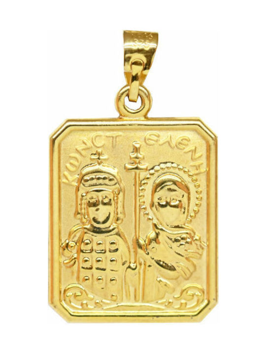 Necklace Constantine Amulet from Gold 9 K