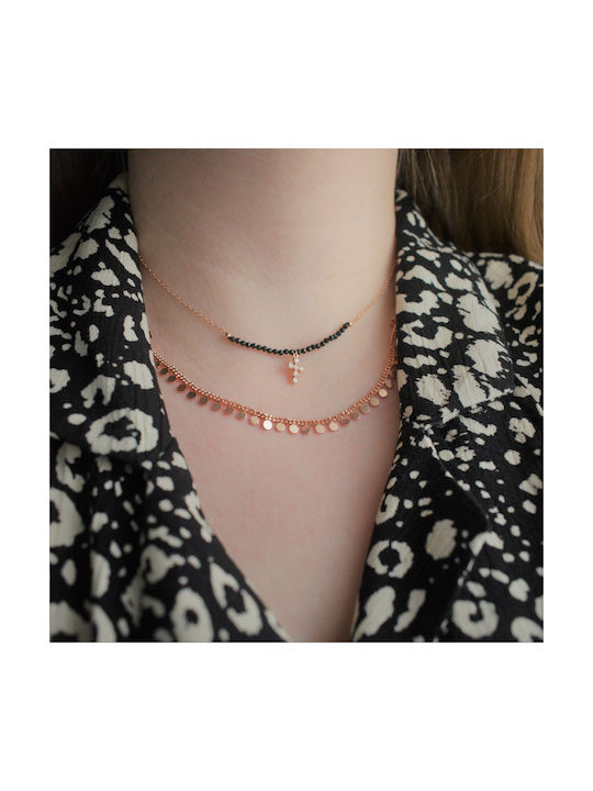 Necklace from Pink Gold Plated Silver