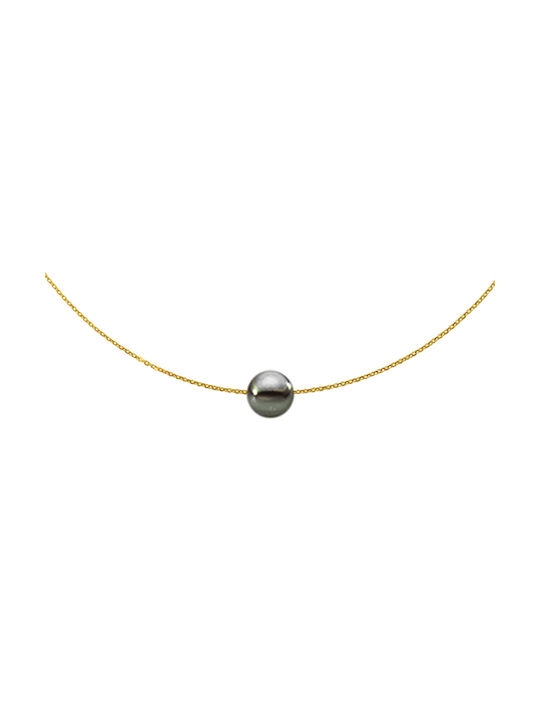 Necklace from Gold 14K with Pearls