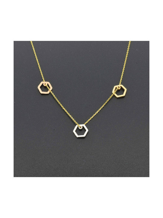 Necklace Geometric from Gold 14K