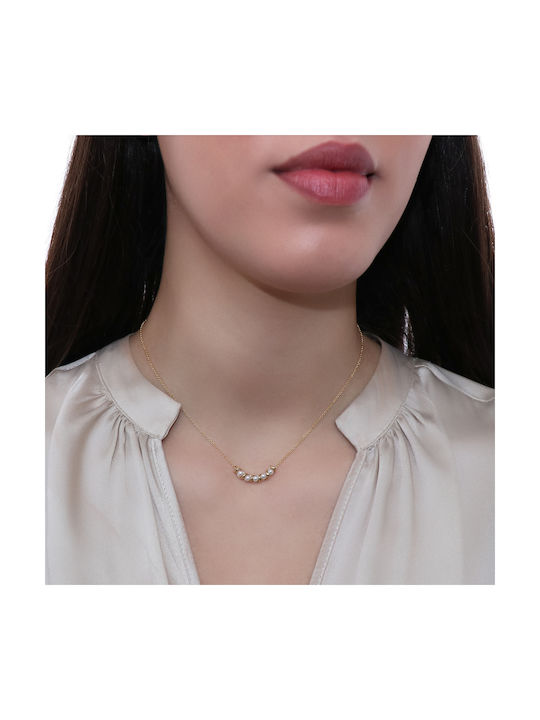 Necklace from Gold 14K with Pearls