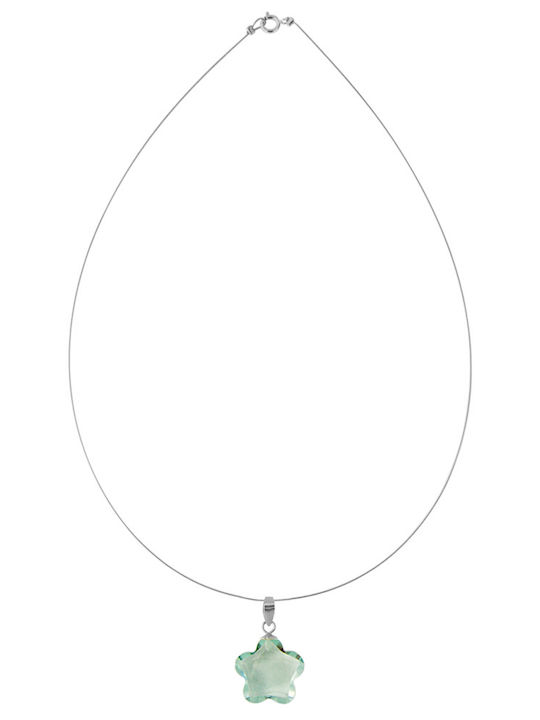 Margaritari Blauer Charm mit Steinen aus Vergoldetem Silber