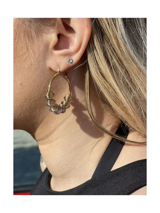 Earrings Hoops Gold Plated