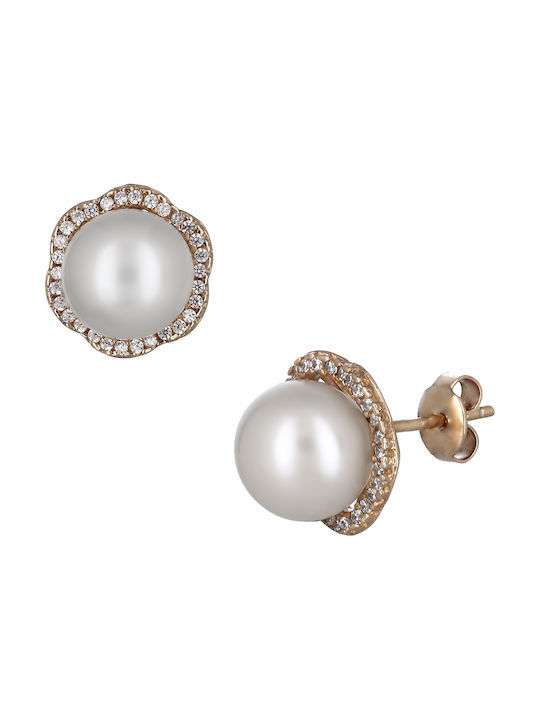 Earrings with Stones & Pearls