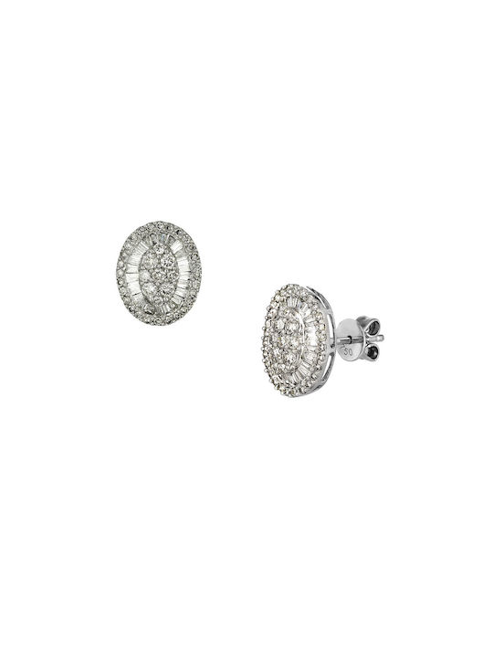 Earrings made of Platinum with Diamond