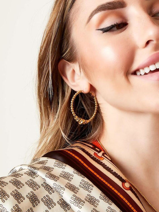 Georgiadis Accessories Σκουλαρίκια από Ατσάλι Επιχρυσωμένα