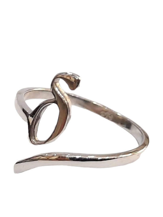 One Jewellery Γυναικείο Σεβαλιέ Δαχτυλίδι από Ασήμι