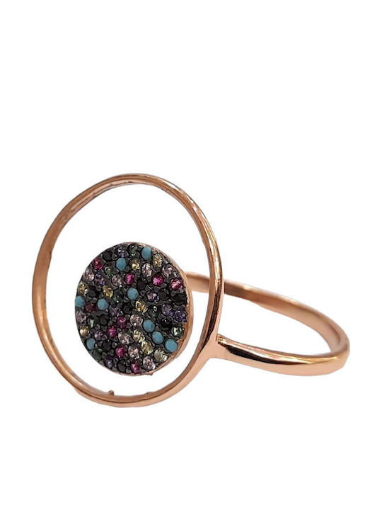 One Jewellery Γυναικείο Δαχτυλίδι από Ασήμι Επιχρυσωμένο One Jewellery Γυναικείο Δαχτυλίδι από Ασήμι Επιχρυσωμένο