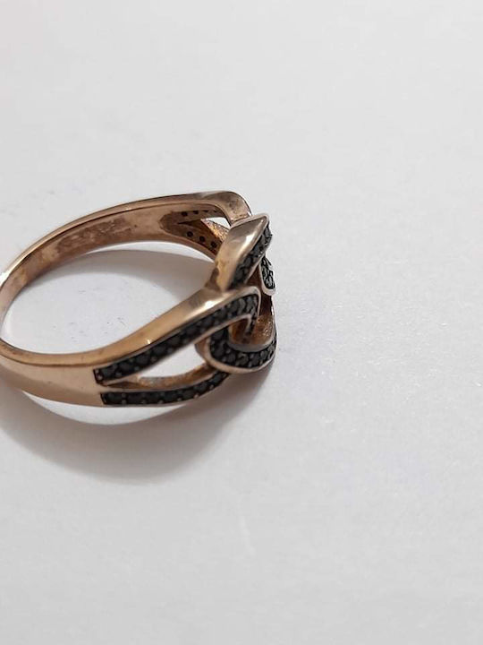 One Jewellery Γυναικείο Δαχτυλίδι από Ασήμι Επιχρυσωμένο