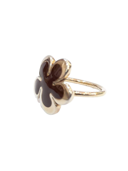 One Women's Gold Plated Silver Ring