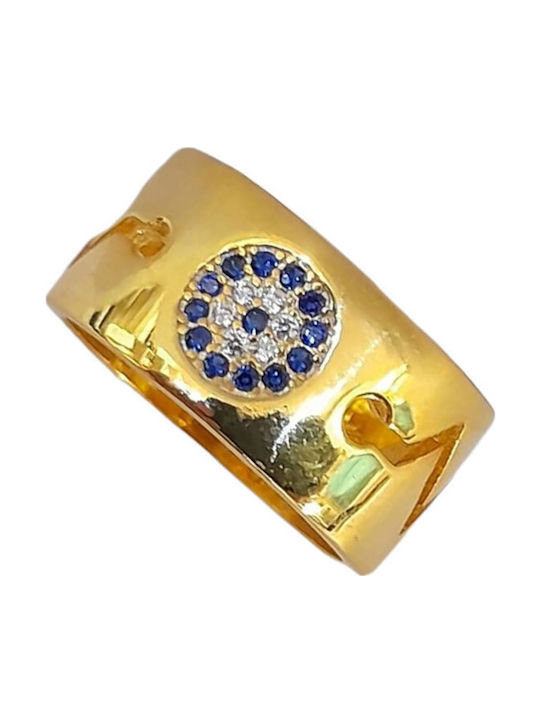 One Jewellery Γυναικείο Δαχτυλίδι από Ασήμι Επιχρυσωμένο