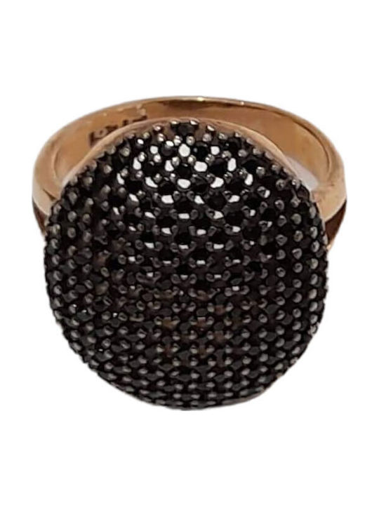 One Jewellery Γυναικείο Δαχτυλίδι από Ασήμι Επιχρυσωμένο