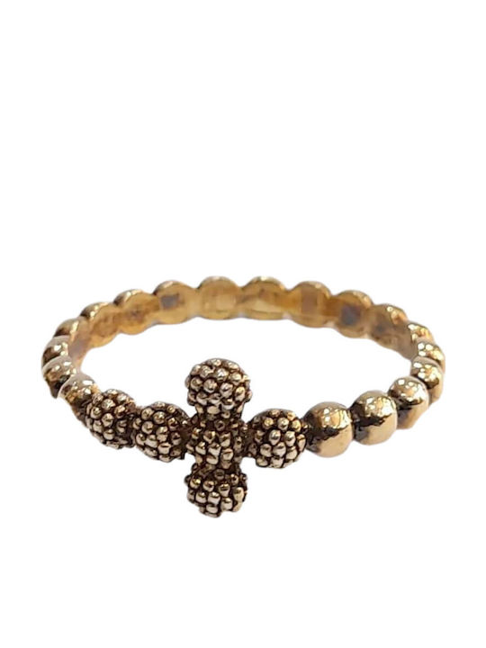 One Jewellery Γυναικείο Δαχτυλίδι από Ασήμι Επιχρυσωμένο
