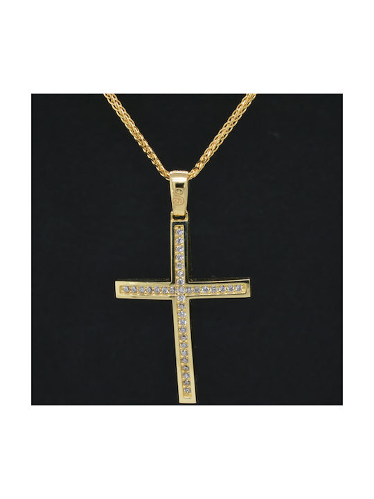 Women's Gold Cross 14K with Chain