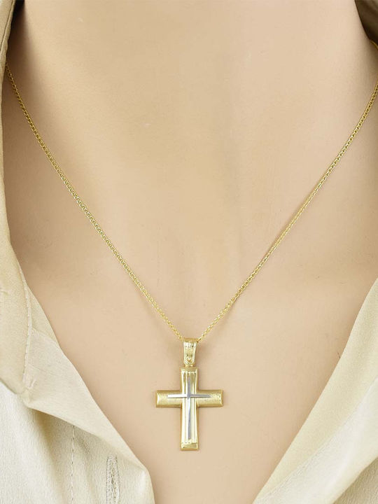 Goldjewels Women's Gold Cross 14K