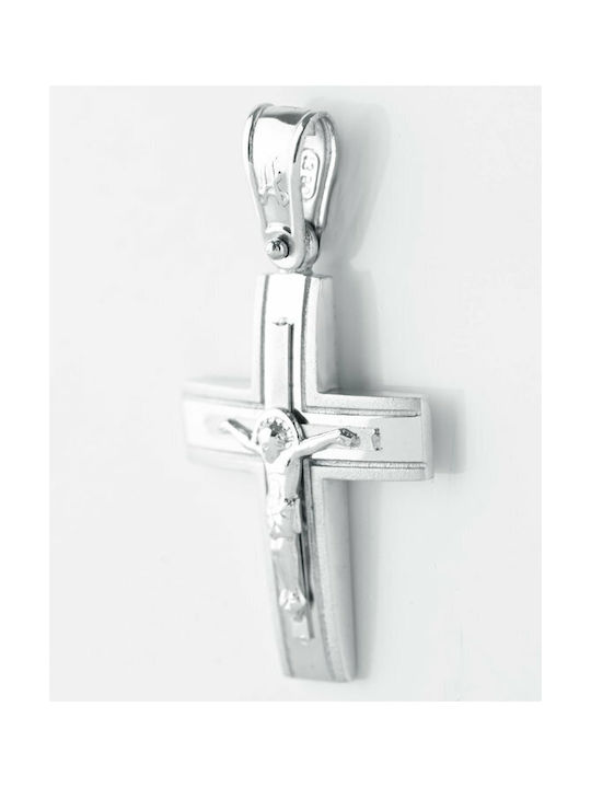 White Gold Cross 14K