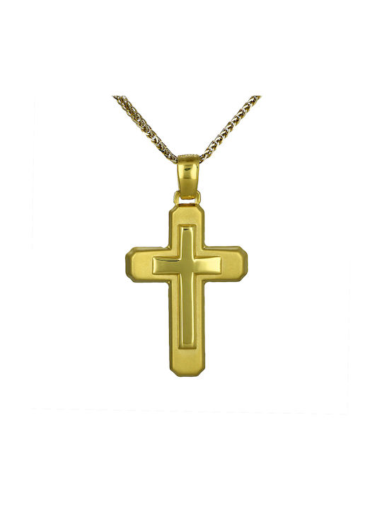 Herren Gold Kreuz 14K