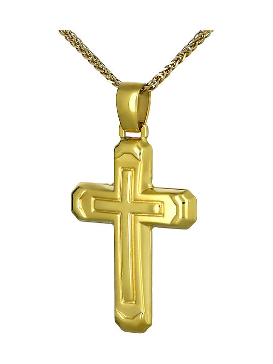 Herren Gold Kreuz 14K