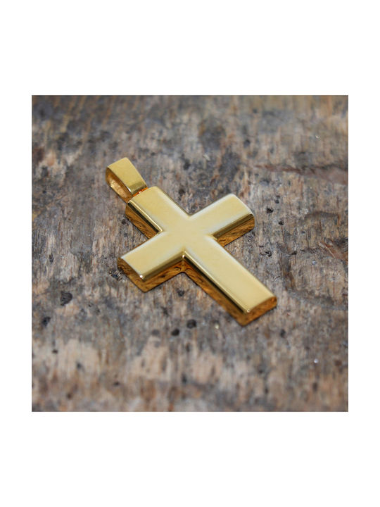 Herren Gold Kreuz 14K