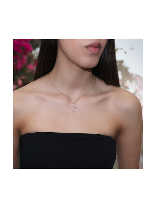 Rose Gold Cross 18K