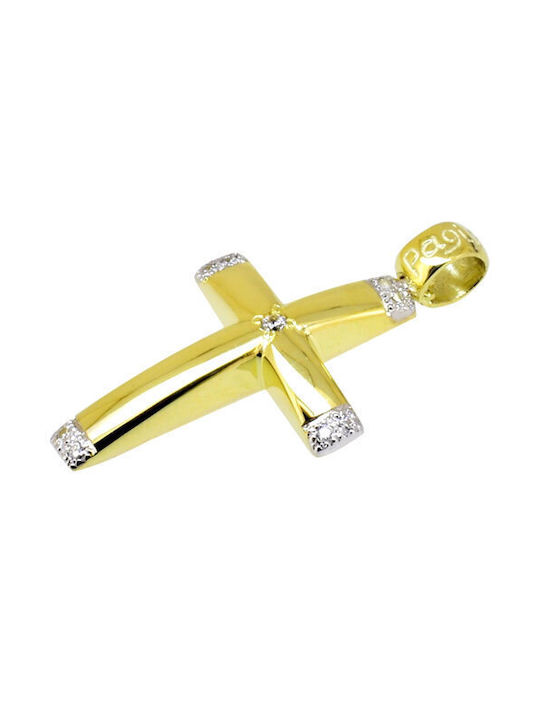 Damen Gold Kreuz 14K