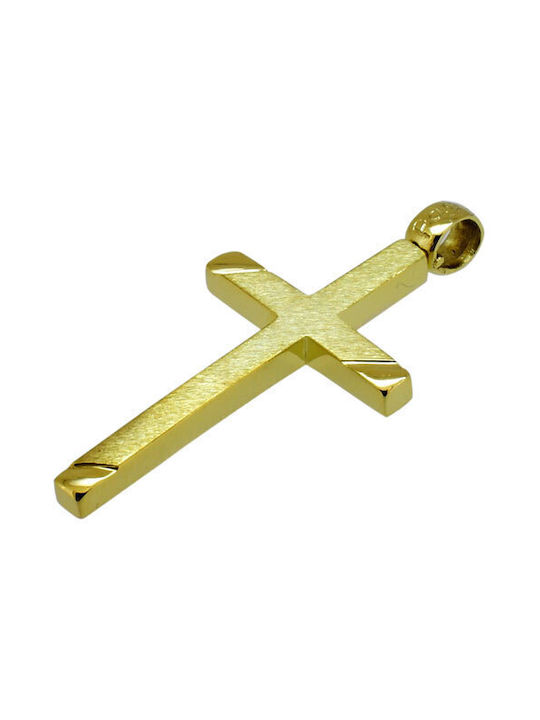 Men's Gold Cross 14K with Chain