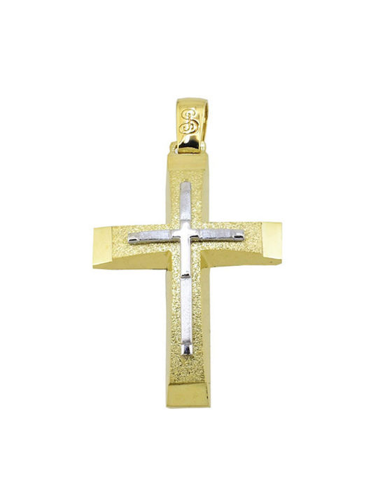 Men's Gold Cross 14K with Chain