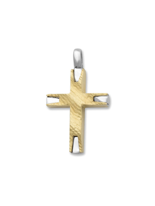 Women's Gold Cross 14K Double Sided