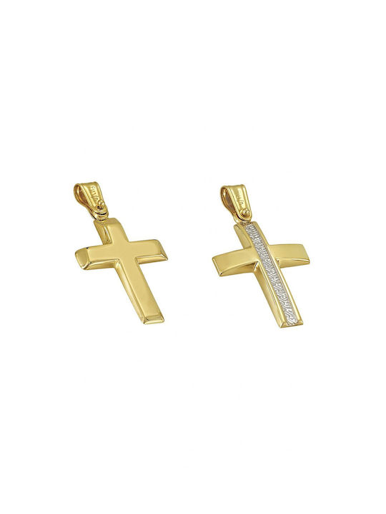 Filva Oro Gold Kreuz 14K Beidseitig