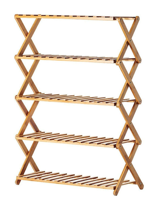 Schuhschrank aus Bambus 70x25x89cm