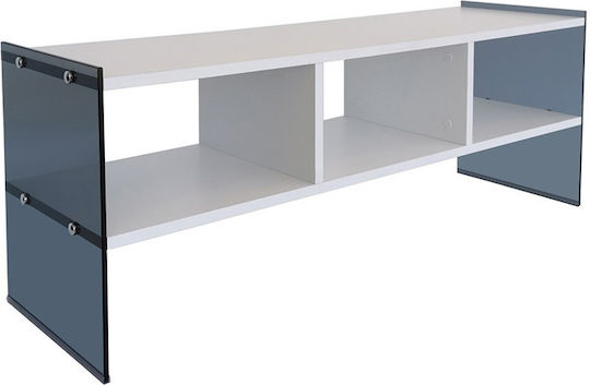 Έπιπλο Τηλεόρασης Λευκό Μ120xΠ45xΥ45cm