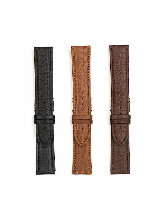 Leather Strap Tabac Brown 16mm